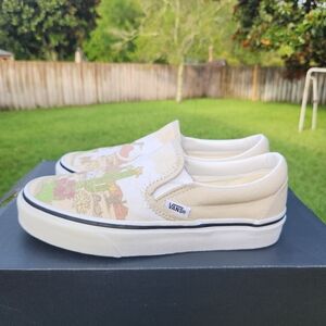 Vans Classic Slip On Desert Vibes Oatmeal White Size 3.5 Men women size 5